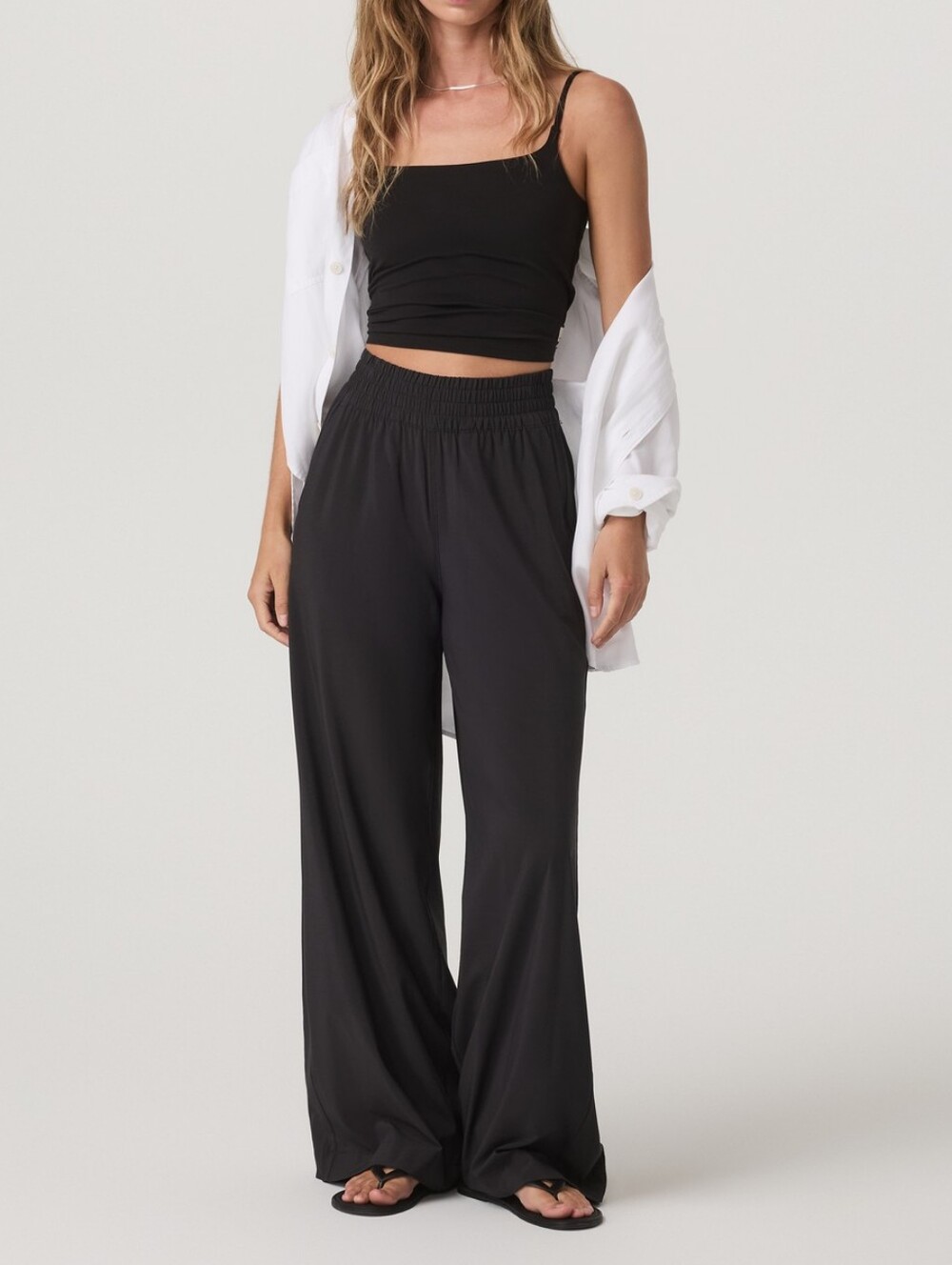 Vuori Villa Wideleg Pants Black Small LONG NEW NWT